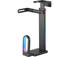 Ultradesk FLANK Kompiuterio laikiklis po stalu, RGB, juodas