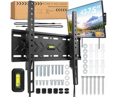 Laikiklis Grape Visaro Wall mount | WMT75 Tilting Wall Mount for TV | 43-75 " | Maximum weight (capacity) 45 kg | Juodas