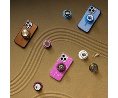 Laikiklis skirtas telefonui Popsockets Round Radial Gold Aluminum MagSafe 807259