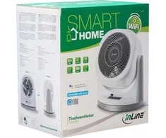 Laikiklis InLine® SmartHome Stalinis ventiliatorius baltas/pilkas