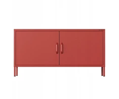 Laikiklis Jan Nowak RTV spintelė metalinė su kojelėmis raudona Modern ROSA 1150 x 595 x 400 mm