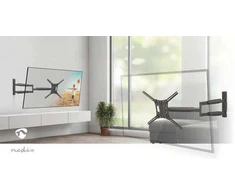 „Nedis TVWM1790BK“ televizoriaus laikiklis, 2,18 m (86 colio), juodas