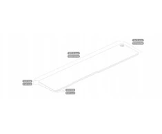 Laikiklis Nuphy - Mono Wrist Rest - Riešo atrama žemo profilio klaviatūrai, akrilas, juodas, 96%