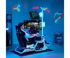 OPLITE Monitorius Stand GTR S8 E-SPORT (Single Monitorius) baltas retail