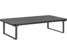 Laikiklis Powerton Monitoriaus pagrindas, lengvas montavimas, vieta klaviatūrai, juoda, metalinė / MDf plokštė, 20 kg keliamoji galia, Powerton, ergo