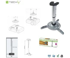 Techly ICA-PM 102XL projektoriaus stovas Lubos Sidabras