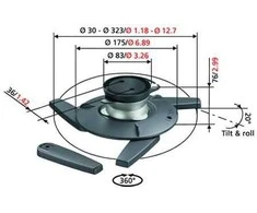 Laikiklis Projektorius holder Vogels 76mm viršutinė riba (EPC6545)