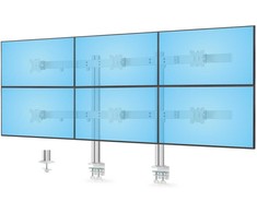 Laikiklis StarTech na 6 monitorów 17'' - 32'' Desk Mount w/ Crossbar (6-MONITORIUS-ARM-A)