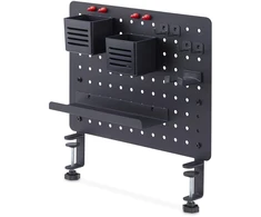 Laikiklis StarTech tvirtinama perforuota lenta su priedais, 16,5 x 12,5 col. (42 x 32 cm), plieninė perforuota lenta, stalo daiktų laikymo organizatorius, tvirtinama prie stalo, juoda - tvirtinimo komponentas - spaustukas - plienas - juodas - tvirtinamas prie stalo
