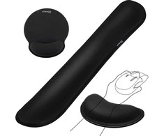 Laikiklis Strado Ergonomiškų gelio pagalvėlių rinkinys - 3 vnt (juodas)