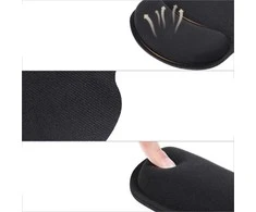 Laikiklis Strado Ergonomiškų gelio pagalvėlių rinkinys - 3 vnt (juodas)