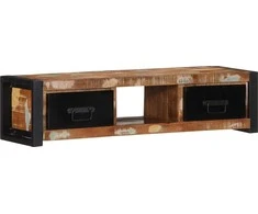 TV staliukas televizoriaus spintelė 100x30x25 cm Regeneruota medžio masyva