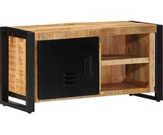Laikiklis TV spintelė, 80x30x40 cm, neapdorotos mango medienos masyvas