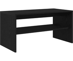 Laikiklis Szafka RTV Juodas Dąb 80x40x40 cm Drewno klejone