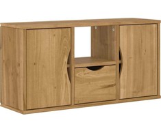 Laikiklis TV spintelė su stalčiumi ODDA, 79x24x40 cm, pušies medienos masyvas