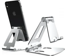 Stovas telefonui arba planšetiniam kompiuteriui Tech-Protect Z16 sidabro spalvos