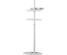 Laikiklis Techly TV grindų stovas 32"-65" iki 35kg reguliuojamas baltas