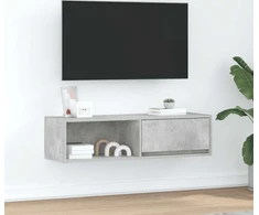 Laikiklis TV spintelė, betono pilka, 100x31x25,5 cm, klijuota mediena