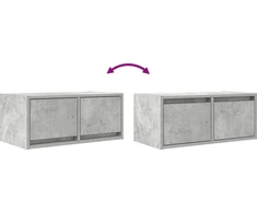 Laikiklis TV spintelė, betono pilka, 60x31x25,5 cm, klijuota mediena