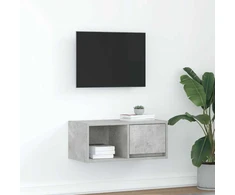 Laikiklis TV spintelė, betono pilka, 60x31x25,5 cm, klijuota mediena
