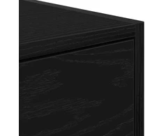 Laikiklis TV spintelė, juodo ąžuolo spalvos, 60x31x25,5 cm, klijuota mediena