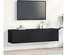 Laikiklis TV spintelė, juodo ąžuolo spalvos, 120x30x30,5 cm, medienos pagrindai