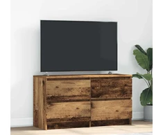Laikiklis TV spintelė Senos medienos 100x35x54 cm Klijuota mediena