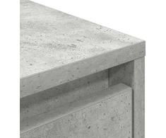 Laikiklis TV spintelė su LED apšvietimu, betono pilka, 160,5x41x50 cm