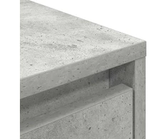 Laikiklis TV spintelė su LED apšvietimu, betono pilka, 193,5x41x50 cm