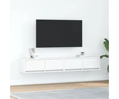 Laikiklis TV spintelės, 2 vnt., baltos, 80 x 31 x 25,5 cm, klijuota mediena