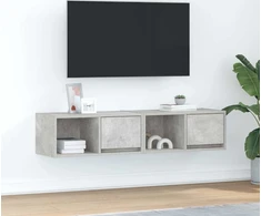 Laikiklis TV spintelės, 2 vnt., betono pilkos spalvos, 60x31x25,5 cm, klijuota mediena