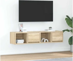 Laikiklis TV spintelės, 2 vnt., Sonoma ąžuolo spalvos, 60 x 31 x 25,5 cm, klijuota mediena