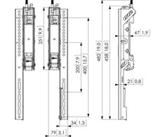 Laikiklis Vogels Montavimo rankos PFS 3504