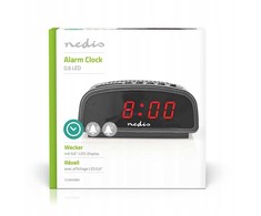 Stalinis laikrodis Nedis CLDK008BK LED su snaudimo funkcija be radijo, juodas