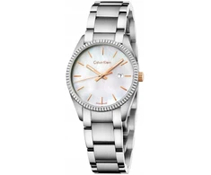 Laikrodis Calvin Klein , , Quartz Base Metal Watch, Baltas Mother Of Pearl, K5R33B4G, For Women For Women