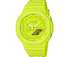 Casio laikrodis. Laikrodis iš Casio, modelis GA-2100-9A9ER, spalva: geltona. Vyriškas aksesuaras. Sezonas: visus metus. Be dydžio.