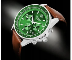 Vyriškas laikrodis Giewont Chronograph Sapphire Ruda Žalias GW3520-A6