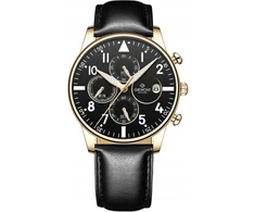 Vyriškas laikrodis Giewont Chronograph Sapphire Juodai Auksinis GW5630-A4