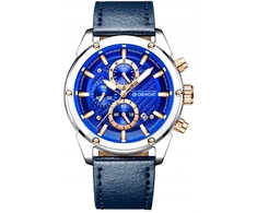 Laikrodis Giewont Vyriškas laikrodis Giewont Chronograph Sapphire Sidabrinė Mėlyna GW8810-A2