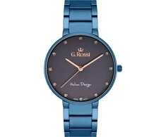 Laikrodis G.Rossi G. ROSSI WATCH - 11155B2-6F3 (zg784g) mėlynas + BOX