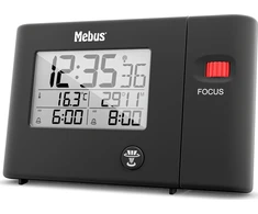 Mebus laikrodis Mebus 25795 Radio controlled žadintuvas su projekcija
