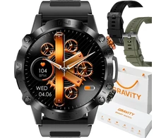 Išmanusis laikrodis MĘSKI GRAVITY GT20-7 - AMOLED, DODATKOWY PASEK (sg024g)