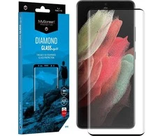MyScreen MS Diamond Glass Edge 3D 2.5D Apple Watch Ultra/Ultra 2 49mm sidabro spalvos rėmeliu