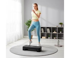 REBEL ACTIVE Fitness 3 žingsnių lygiai Juodas