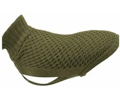 Lalazoo Norwood megztinis šunims, alyvuogių žalios spalvos, XXS: 21 cm