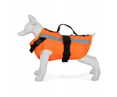 Lalazoo Šuns gelbėjimosi liemenė, M, 40-54 cm, 39-47 cm, 35 cm, oranžinė, iš Oksfordo medžiagos