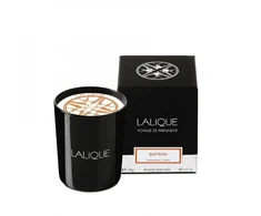 Lalique Safran Mashhad Iran Leather Woods Scented Candle, 190 g