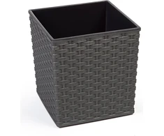 Lamela Plastikinis vazonas Juka Rattan, 40 x 40 cm