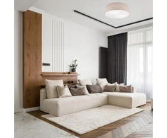 Lamkur lubinis šviestuvas Lamkur Chester 48130 lubinis šviestuvas apskritimas 4x60W E27 smėlio spalvos/balta