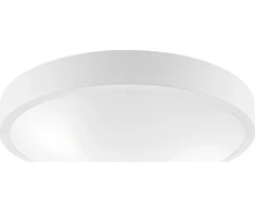 Lamkur lubinis šviestuvas Lamkur Jonas 44392 lubinis šviestuvas modernus metalinis stiklo gaubtas 2x60W E27 baltas